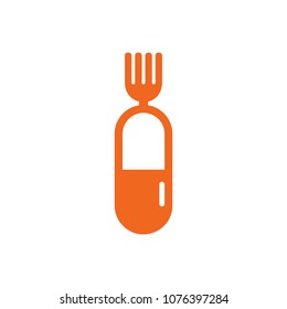 Medicine Food Logo Icon Design