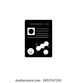 medicine formula vector type icon