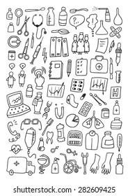 Medicine Hand Drawn Set
