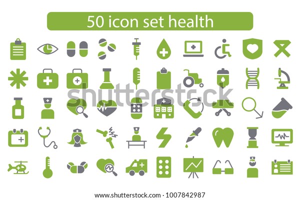 Medicine and Health Vector icons set Thin
line outline,flat