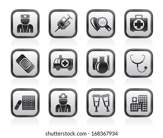 Medicine and healthcare icons - vector icon set