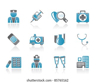 Medicine and healthcare icons - vector icon set