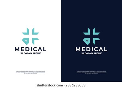 Medicine and Healthcare. Medical and healthcare logo design elements.