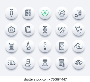 medicine, hospital, healthcare icons