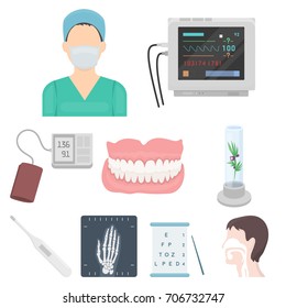 Medicine and hospital set icons in cartoon style. Big collection of medicine and hospital vector symbol stock illustration