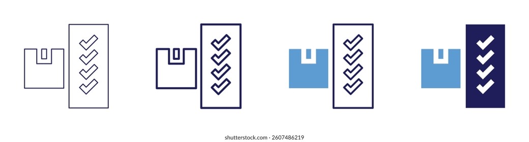 Medicine delivery​ icon in 4 different styles. Thin Line, Line, Bold Line, Duotone. Duotone style. Editable stroke.