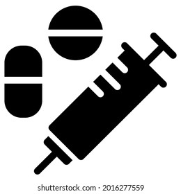 medicine icon black solid style