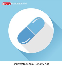 Medicine icon - capsule pill