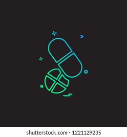 Medicine icon design vector