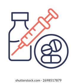 Elemento de ícone de medicamento para design