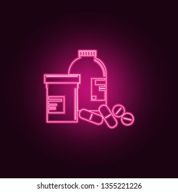 medicine icon. Elements of Medicine in neon style icons. Simple icon for websites, web design, mobile app, info graphics