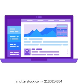 Medizinische Ikone. Holen Sie sich das Laborergebnis zurück, Vektorgrafik. Der Patient erhält eine Laboranalyse per E-Mail oder persönlichem Account. Telekommunikation und Gesundheitswesen