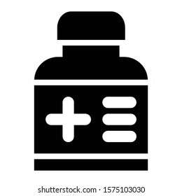 medicine icon glyph vector design