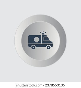 Medicine icon health. ambulance vektor
