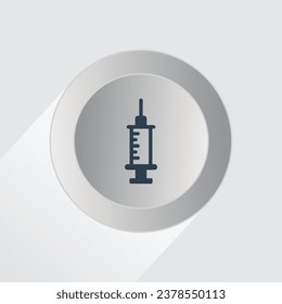 Medicine icon health. syringe icon