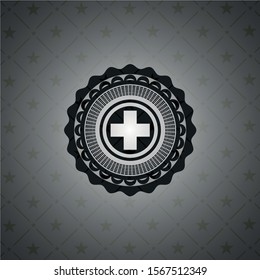 medicine icon inside dark badge