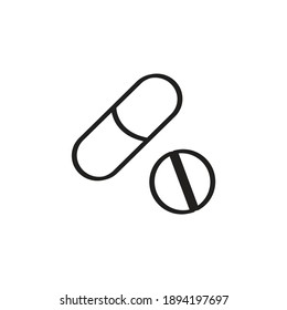 medicine icon, isolated on white background, vector illustration