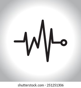 Medicine icon in line style, vector illustration