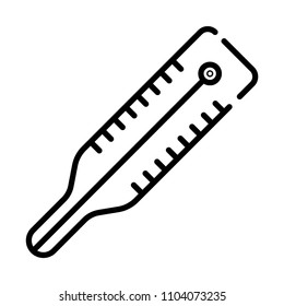 medicine icon line termometer