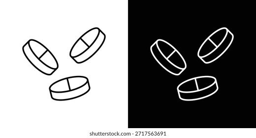 Icono de medicina icono de Vector lineal. Líneas de trazo editables.