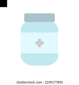 medicine icon logo flat style vector