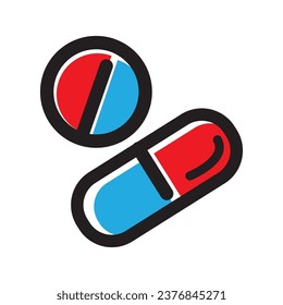 medicine icon logo vector design template