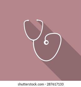 medicine icon with a long shadow