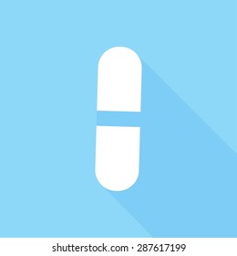 medicine icon with a long shadow