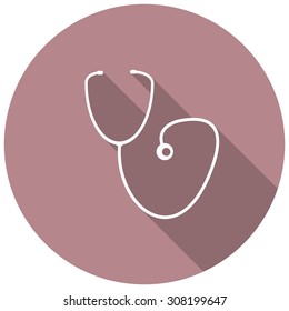medicine icon with a long shadow