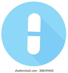 medicine icon with a long shadow