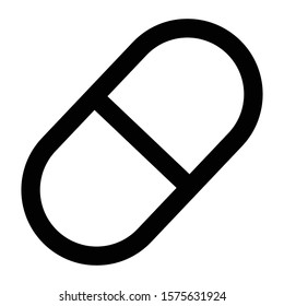 medicine icon outline vector design