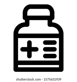 medicine icon outline vector design