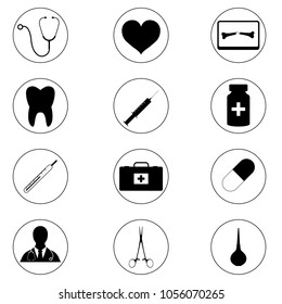 Medicine icon set