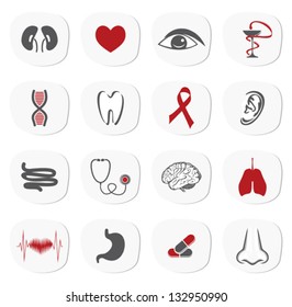 Medicine icon set