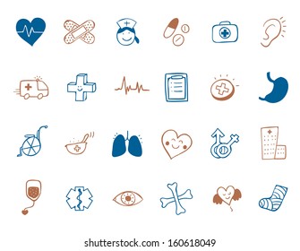 conjunto de iconos de medicina  