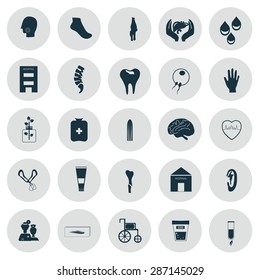 Medicine icon set