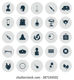 Medicine icon set