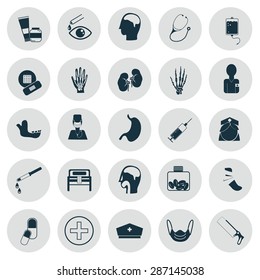 Medicine icon set