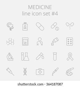 Medicine icon set.