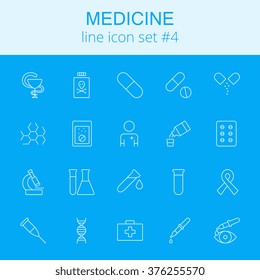 Medicine icon set.