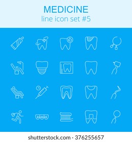 Medicine icon set.
