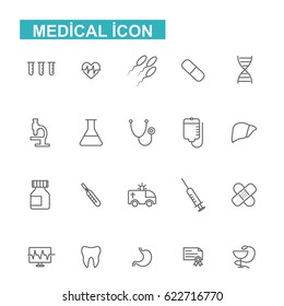 Medicine icon set