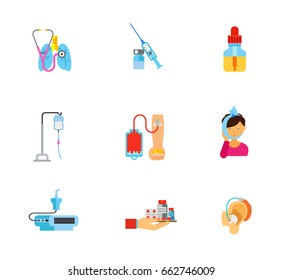 Medicine icon set