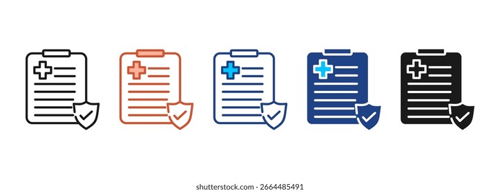 Medicine Icon Set Multiple Style Collection
