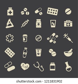 Medicine icon set. Vector