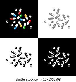 Medicine icon set, vector illustration