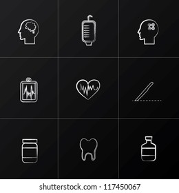 Medicine icon set,Vector