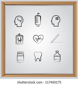 Medicine icon set,Vector