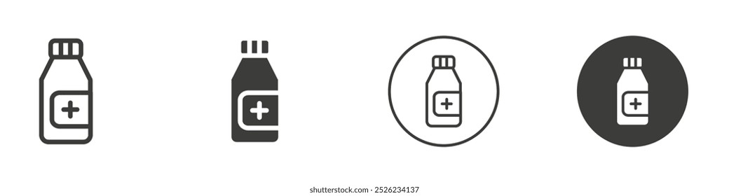 ícone Medicina Simples contorno vetor logotipo