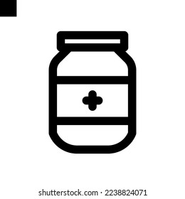 medicine icon solid style vector
